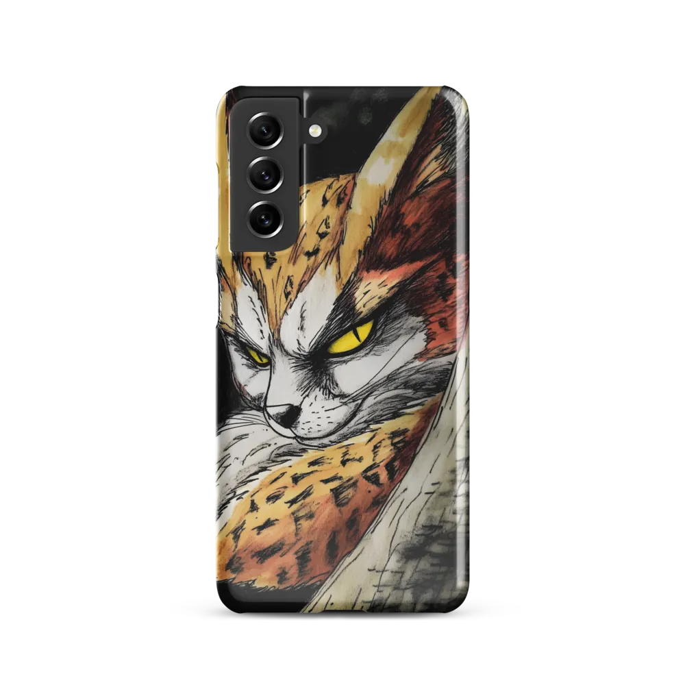 Fierce Gaze of the Wild Cat