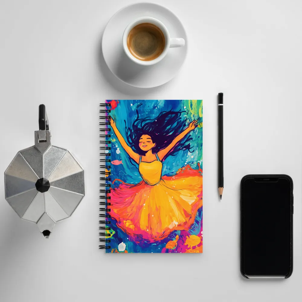 Dancing Through the Waves | Spiral Notebook