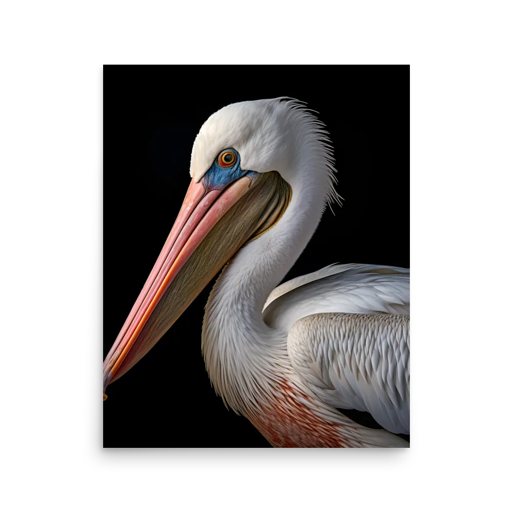 Elegance in White: The Pelican | Poster | 16″×20″