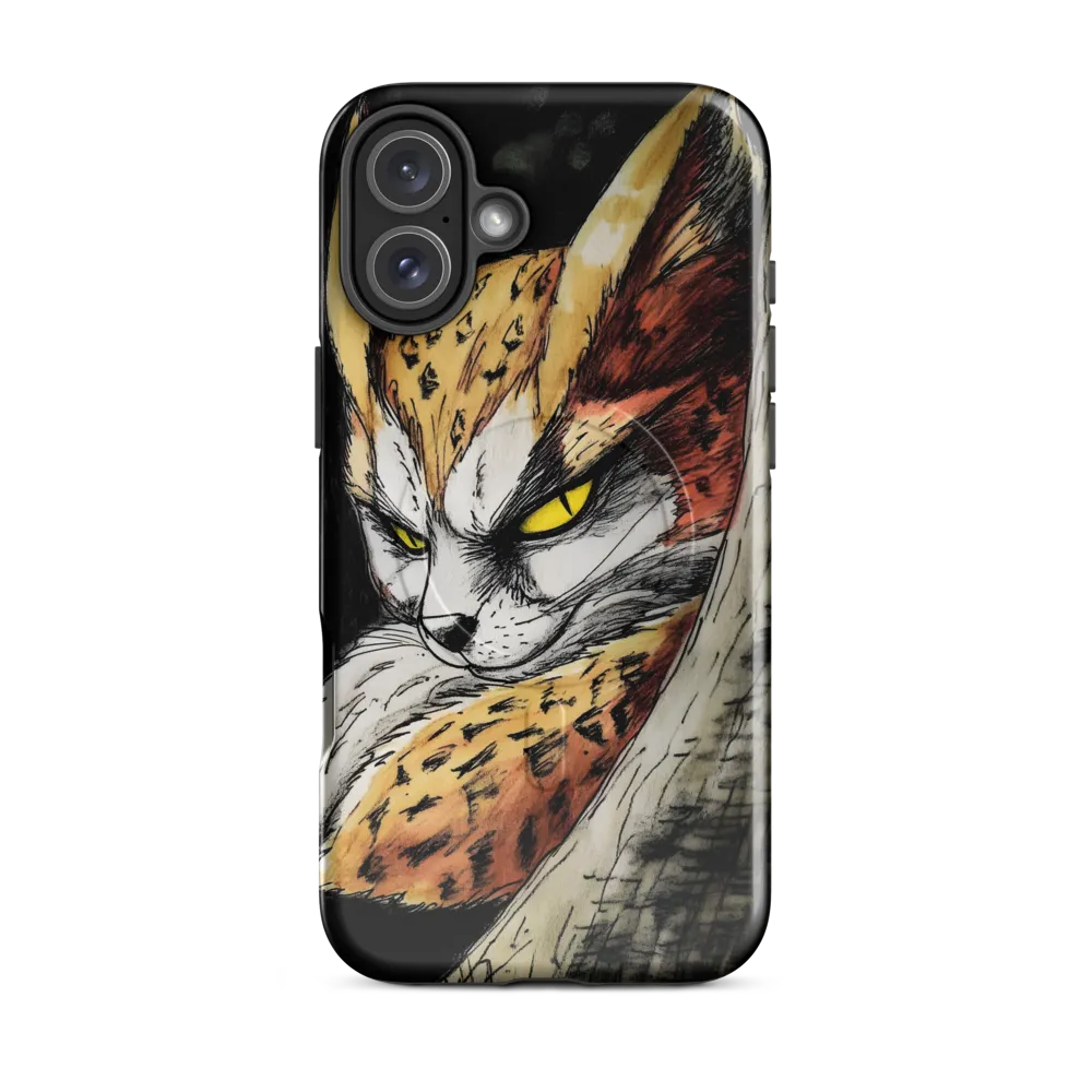 Fierce Gaze of the Wild Cat