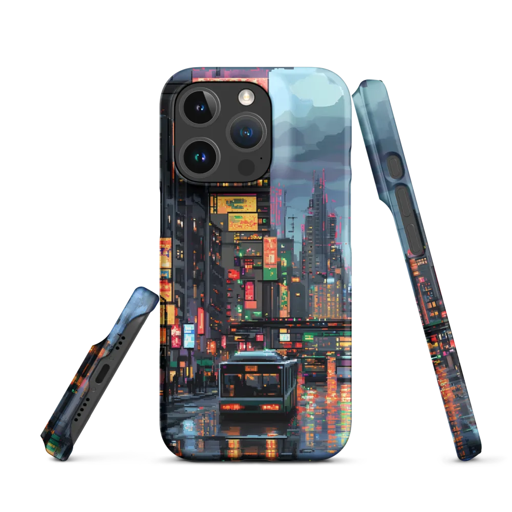 Neon Dreams: A Pixelated Urban Night