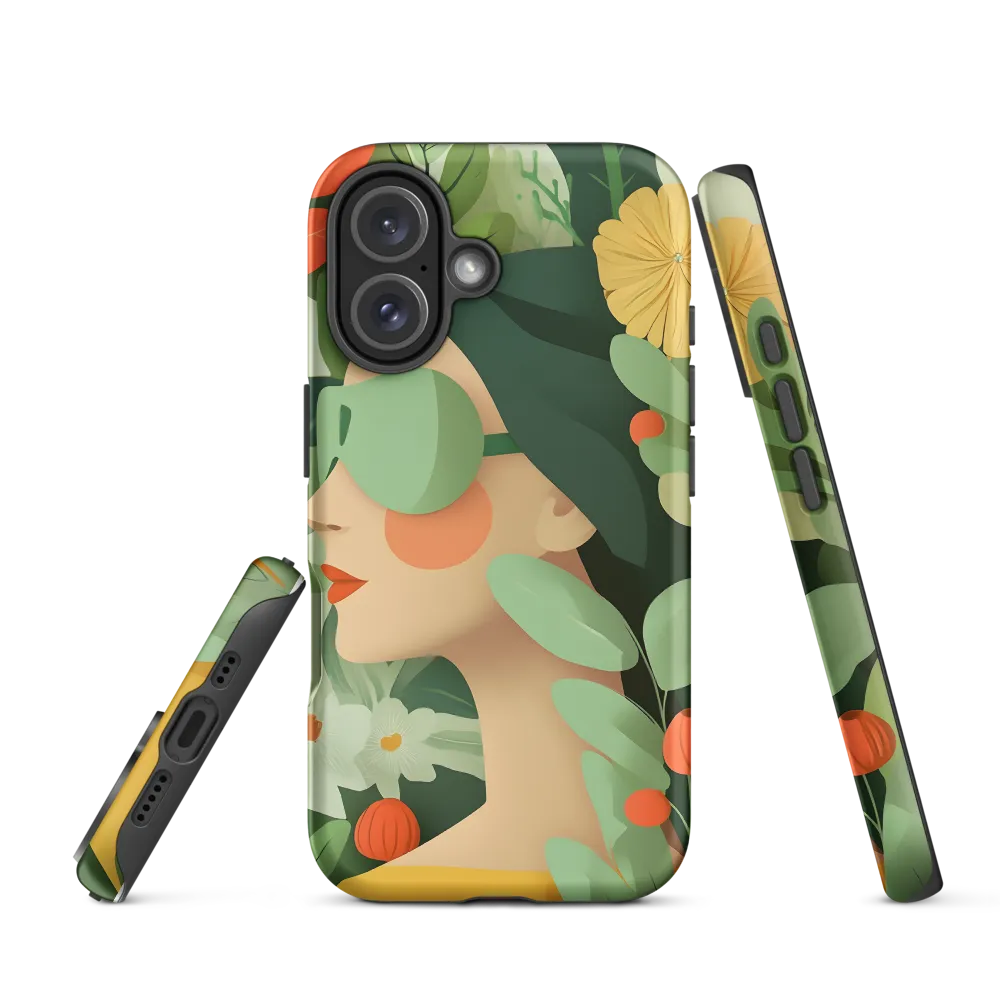 Nature's Serenity: A Modern Portrait | Phone Case