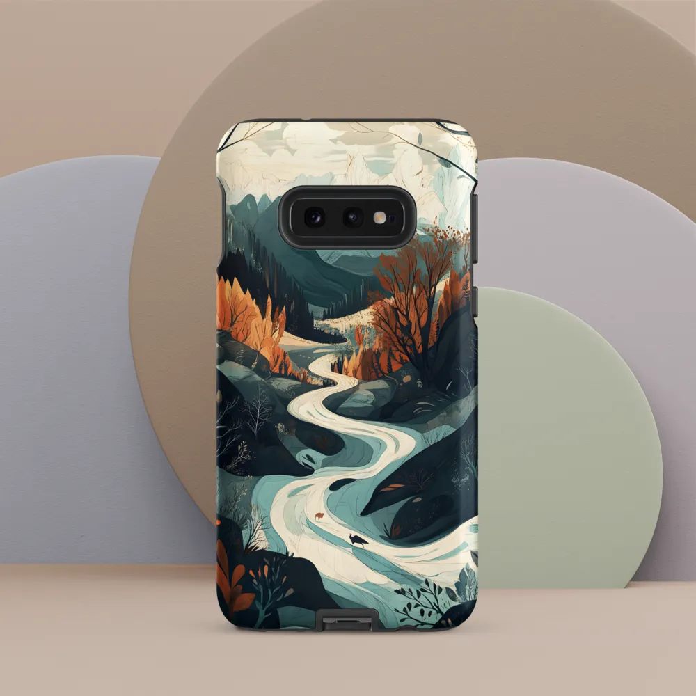 Winding Serenity: A Digital Landscape