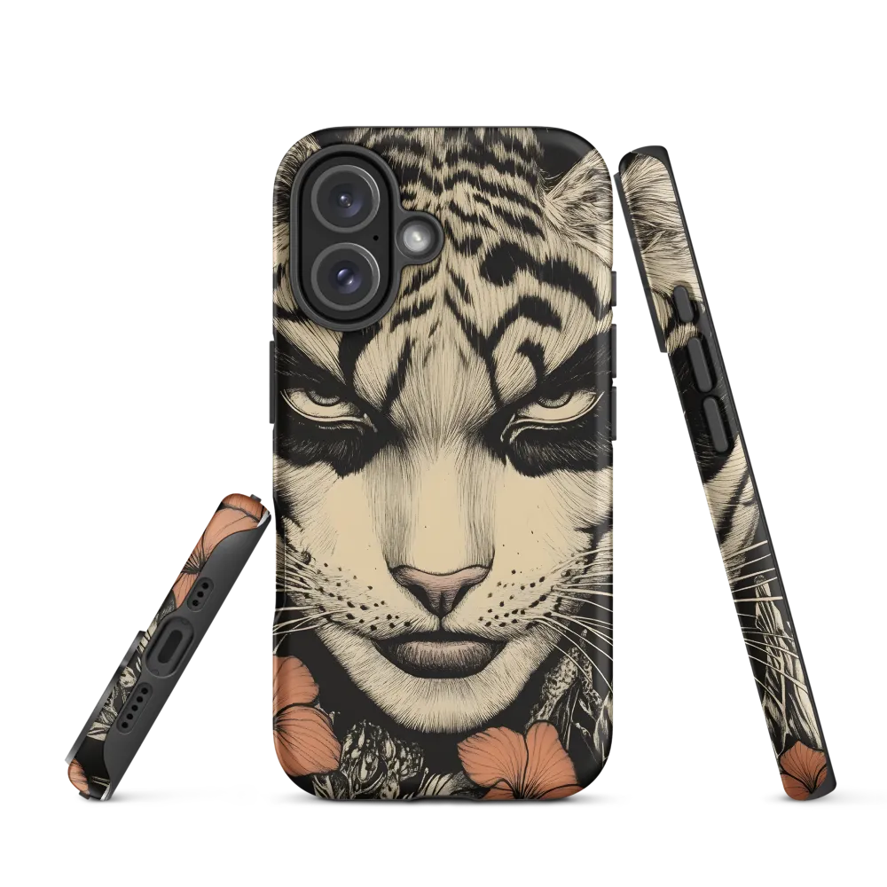 Feline Majesty: The Human-Leopard Connection | Phone Case |  16 | Tough Case | Matte