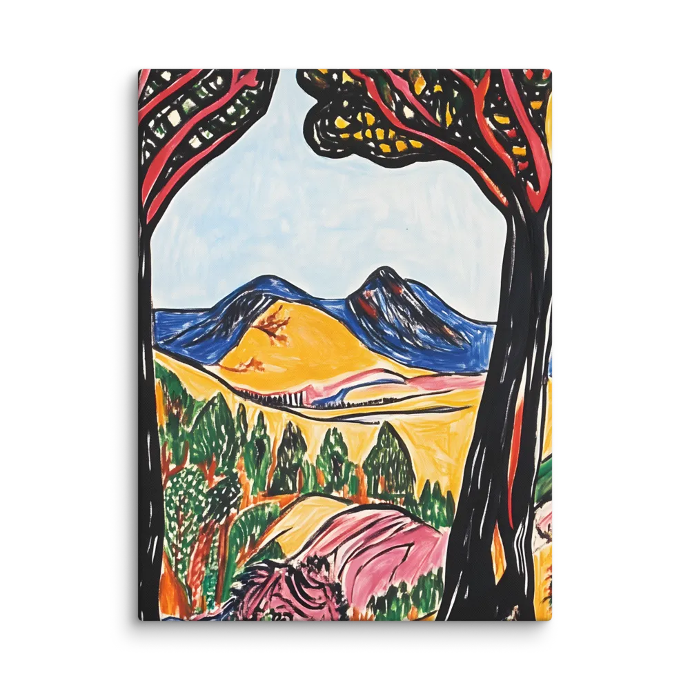 Vibrant Nature's Embrace | Canvas | 18″×24″