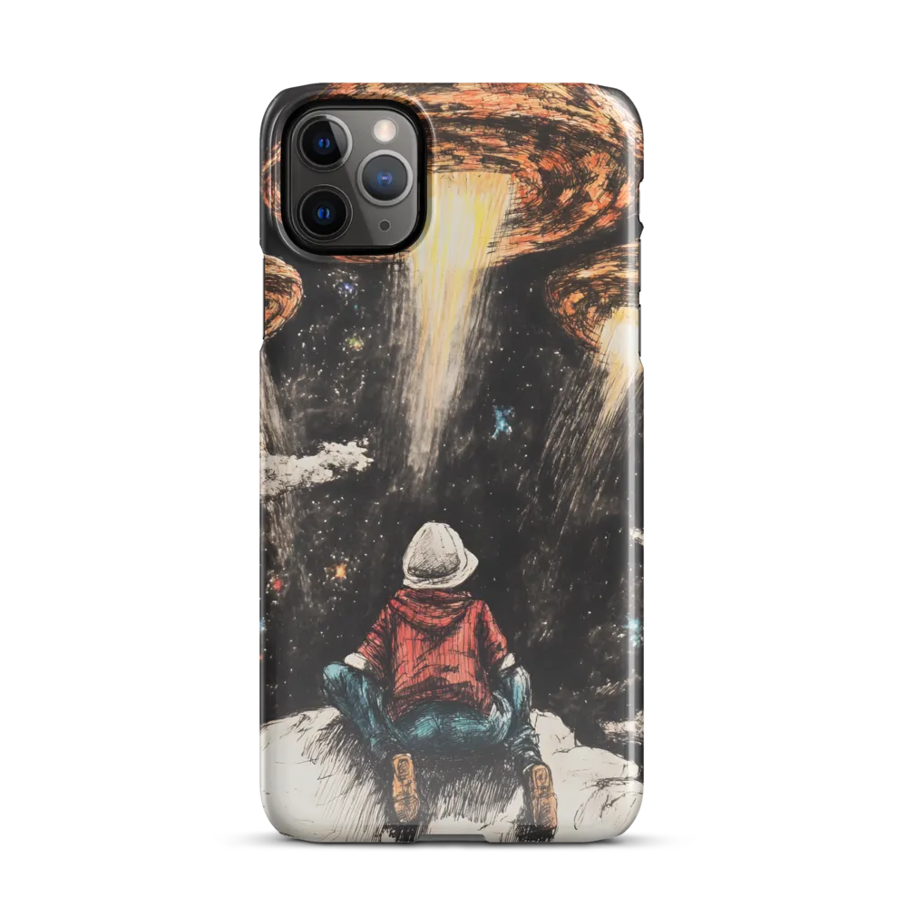 Gazing into the Unknown: A Child's Wonder in Space | Phone Case |  11 Pro Max | Snap Case | Glossy