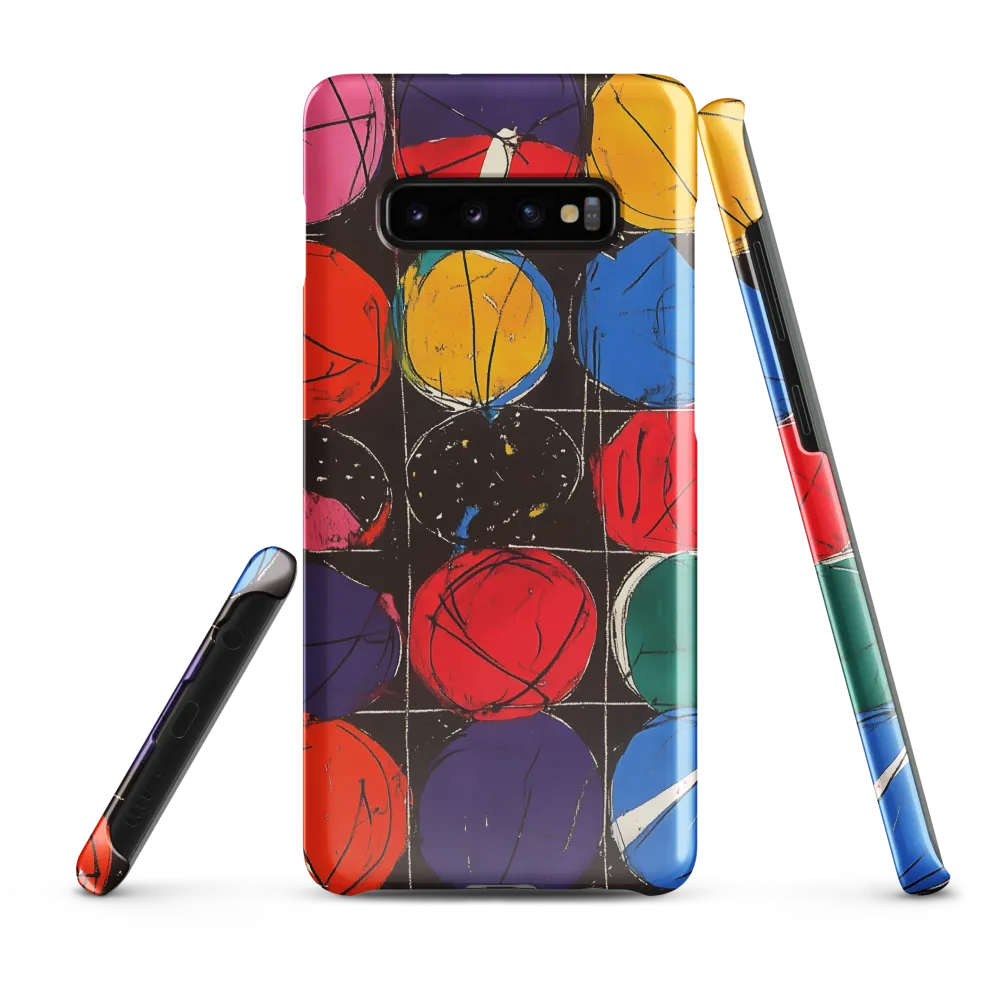 Colorful Circles in Abstract Harmony | Phone Case |  S10 Plus | Snap Case | Glossy