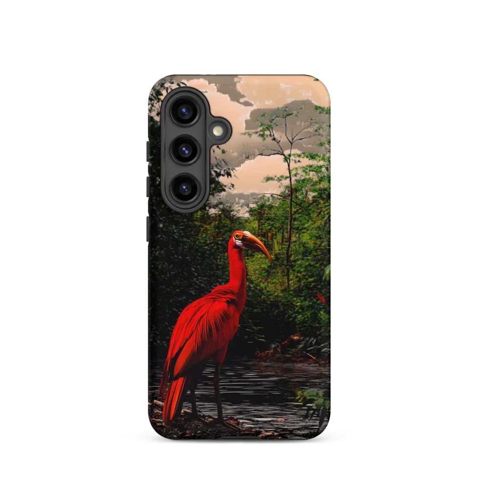 Enigmatic Elegance: The Scarlet Observer