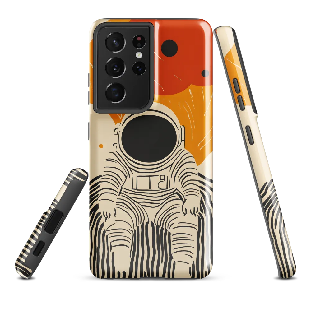 Astronaut in Cosmic Thoughts | Phone Case |  S21 Ultra | Tough Case | Glossy