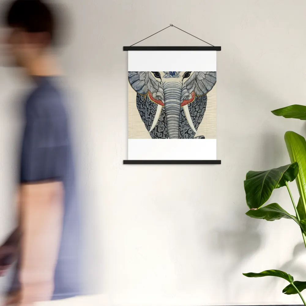 Majesty of the Elephant | Poster With Black Wood Hanger | 18″×24″