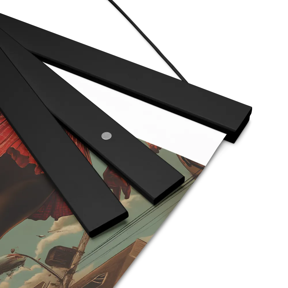 Flight of the Urban Dreamer | Poster With Black Wood Hanger | 8″×10″