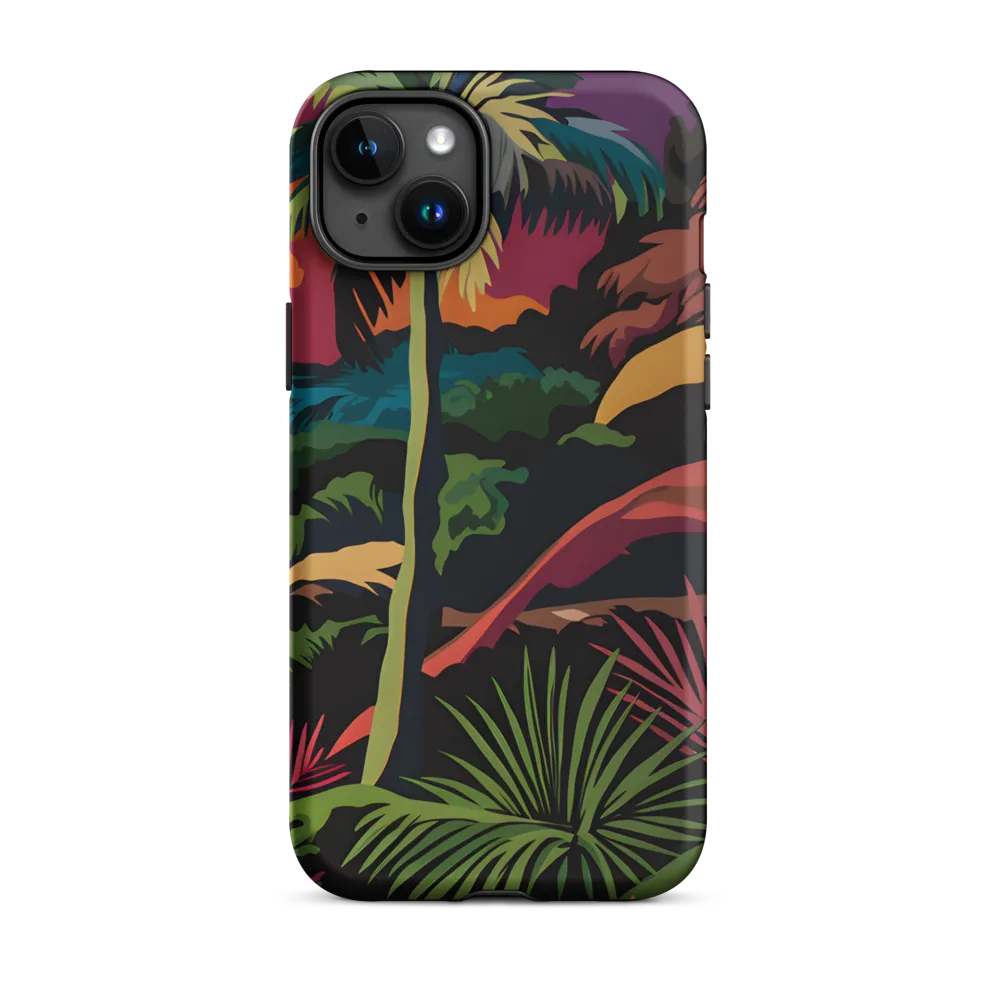 Tropical Sunset Escape | Phone Case |  15 Plus | Tough Case | Matte