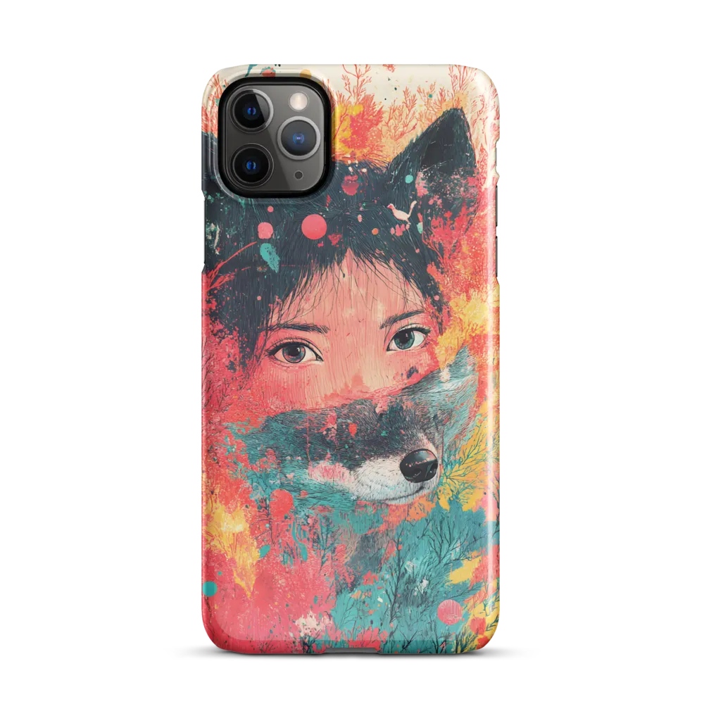 Harmony of Spirit: Girl and Wolf | Phone Case |  11 Pro Max | Snap Case | Glossy