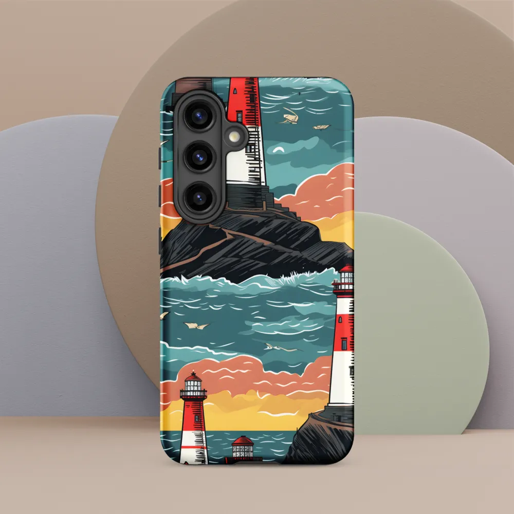 Lighthouses in a Whimsical Ocean