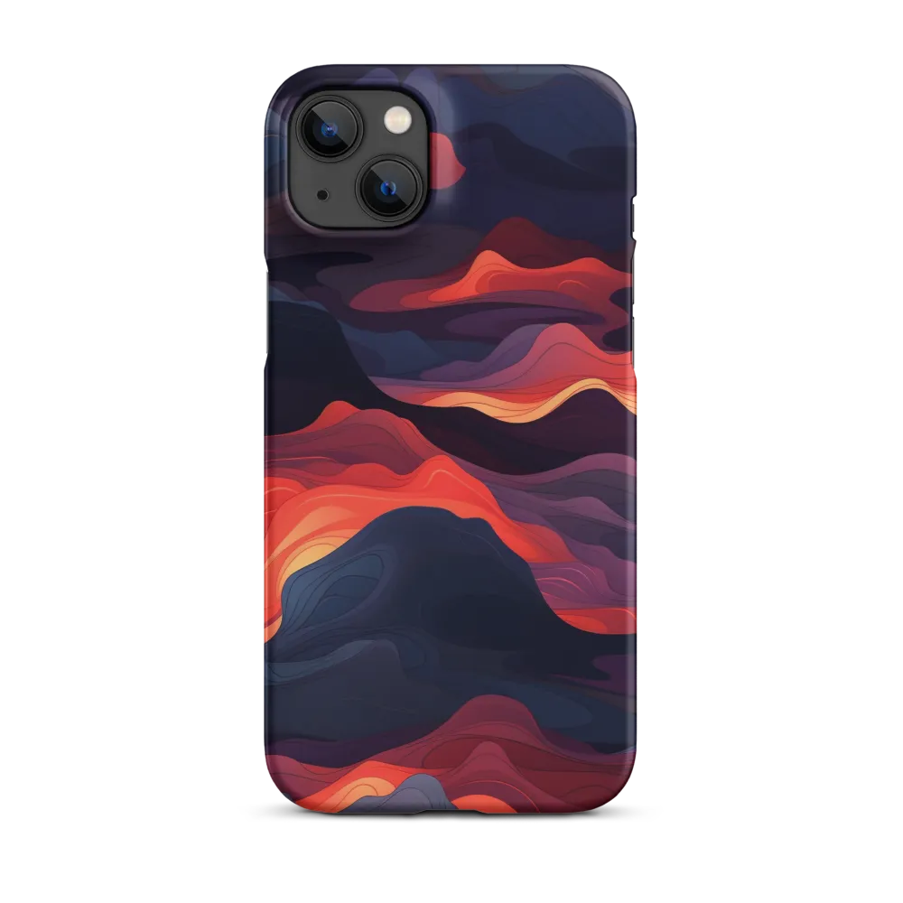 Ethereal Waves of Color | Phone Case |  14 Plus | Snap Case | Matte