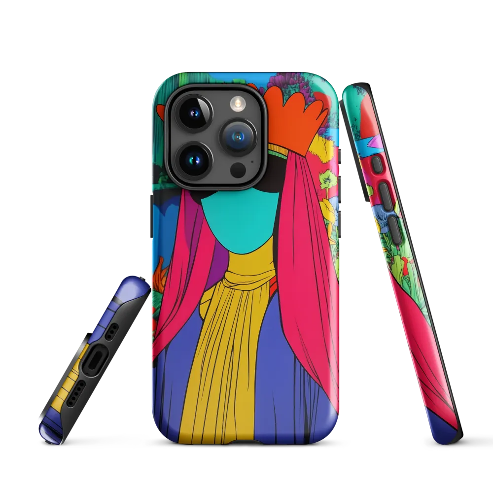 Crowned Surrealism | Phone Case |  15 Pro | Tough Case | Glossy