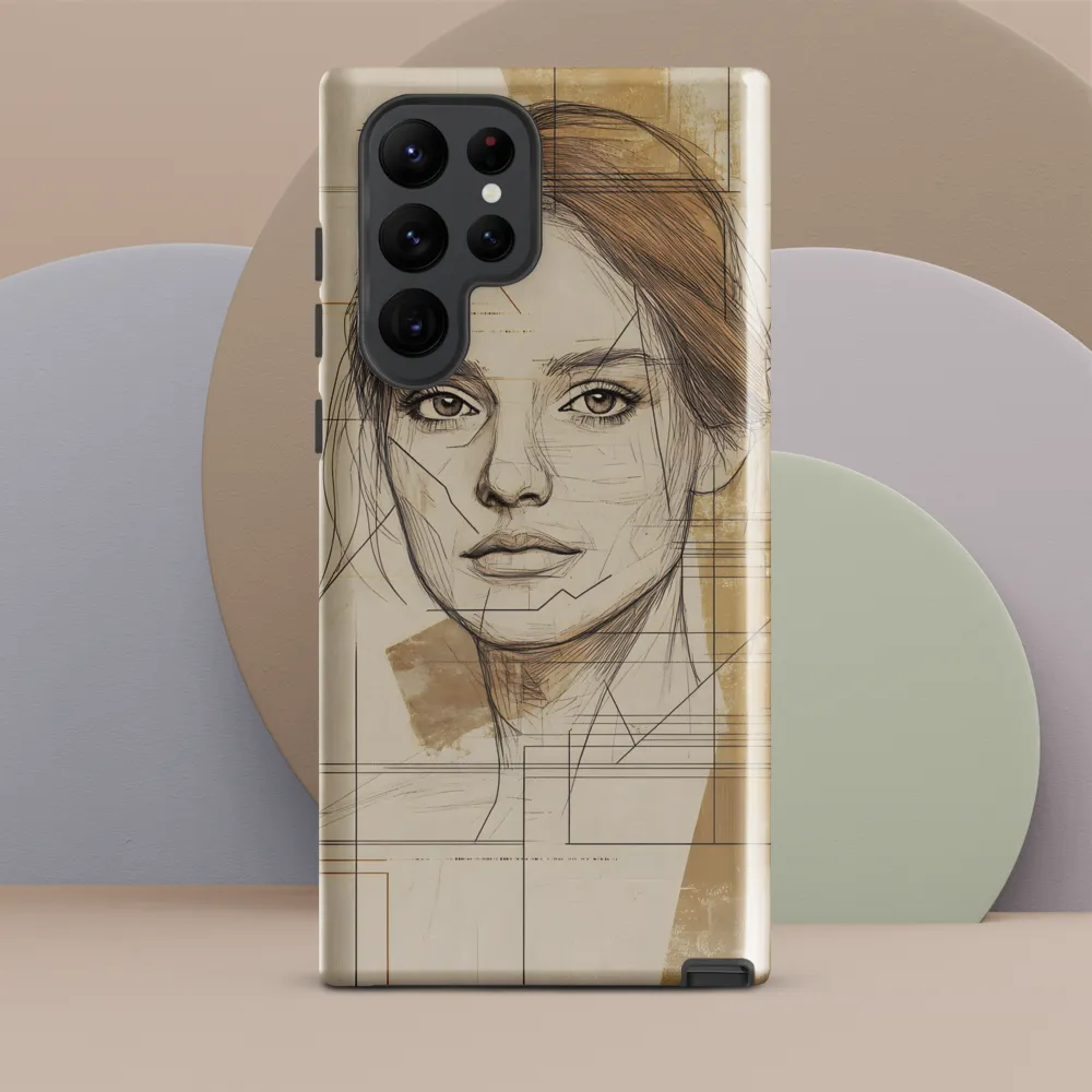 Geometric Elegance: A Modern Portrait