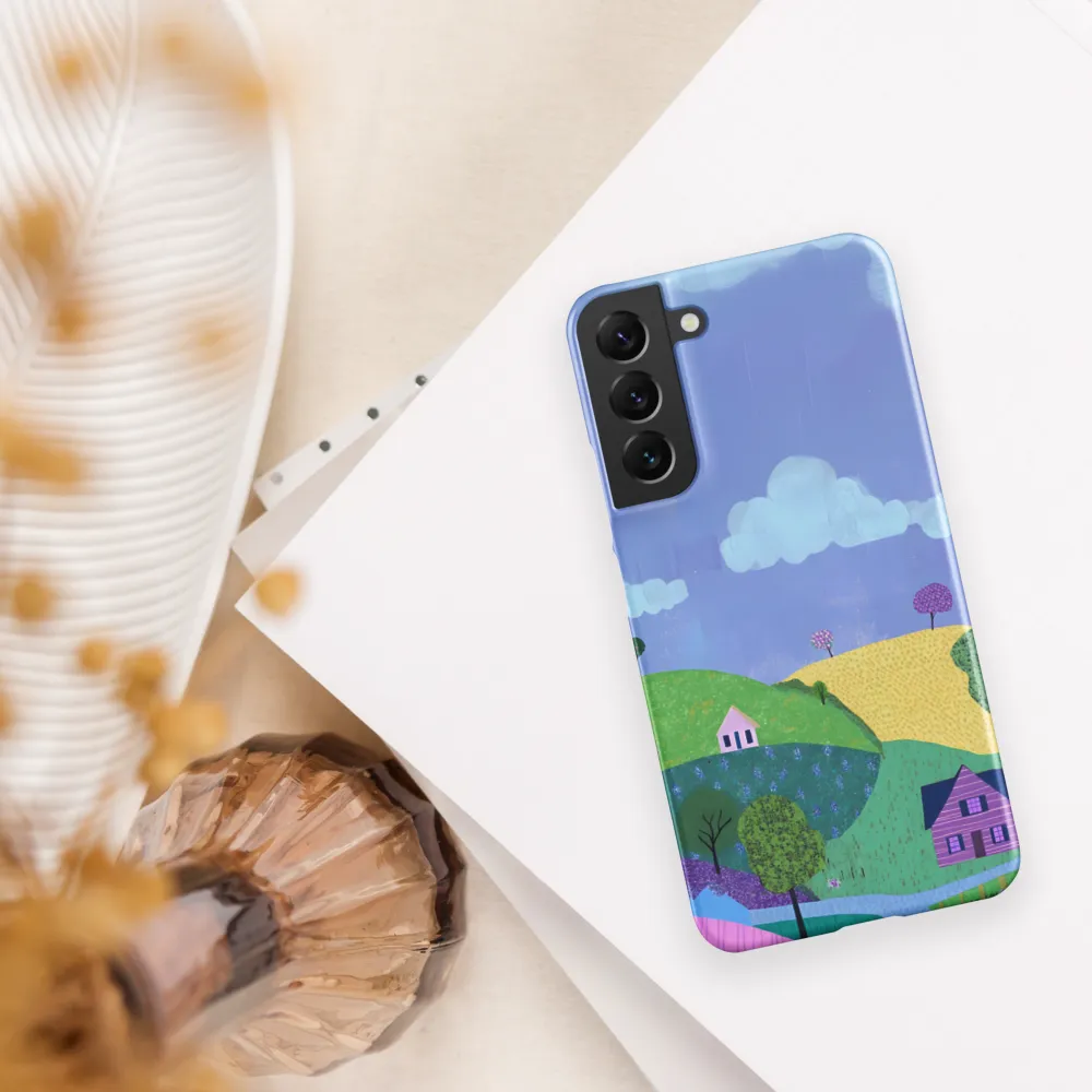 Whimsical Hills and Quaint Homes | Phone Case |  S22 Plus | Snap Case | Matte