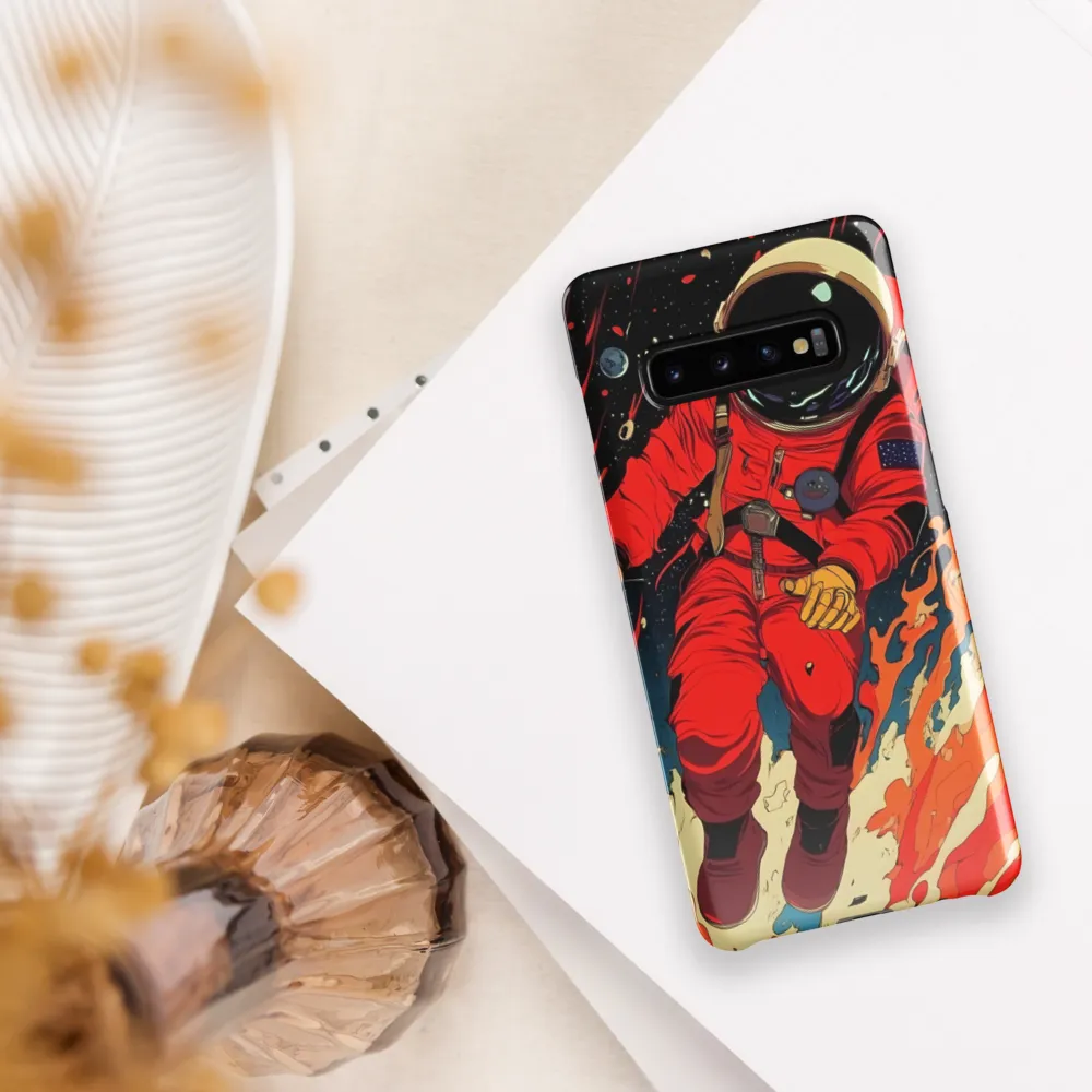 Cosmic Descent of the Astronaut | Phone Case |  S10 Plus | Snap Case | Glossy