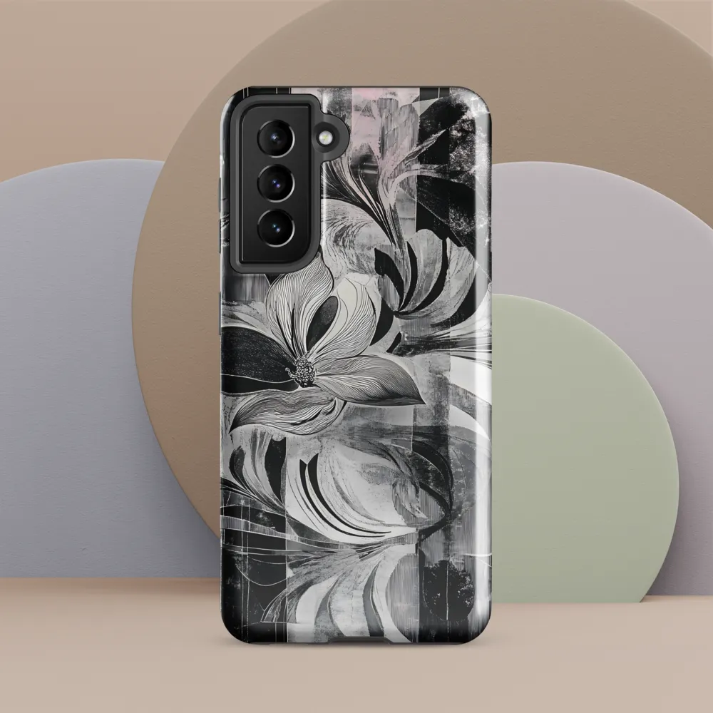 Floral Fusion in Monochrome