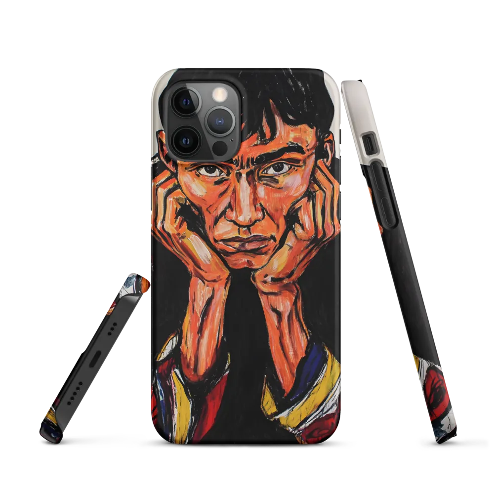 Contemplative Intensity: An Expressionist Portrait