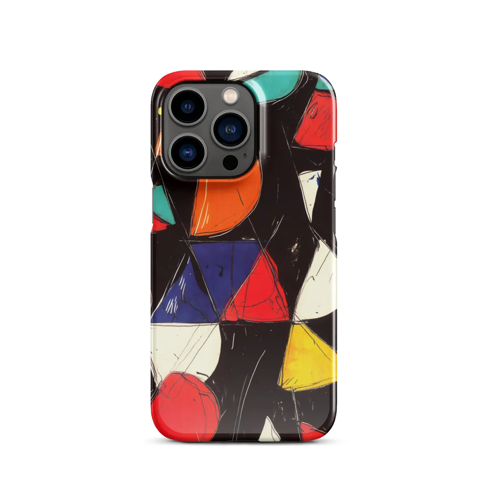 Vibrant Geometric Symphony | Phone Case |  13 Pro | Snap Case | Glossy