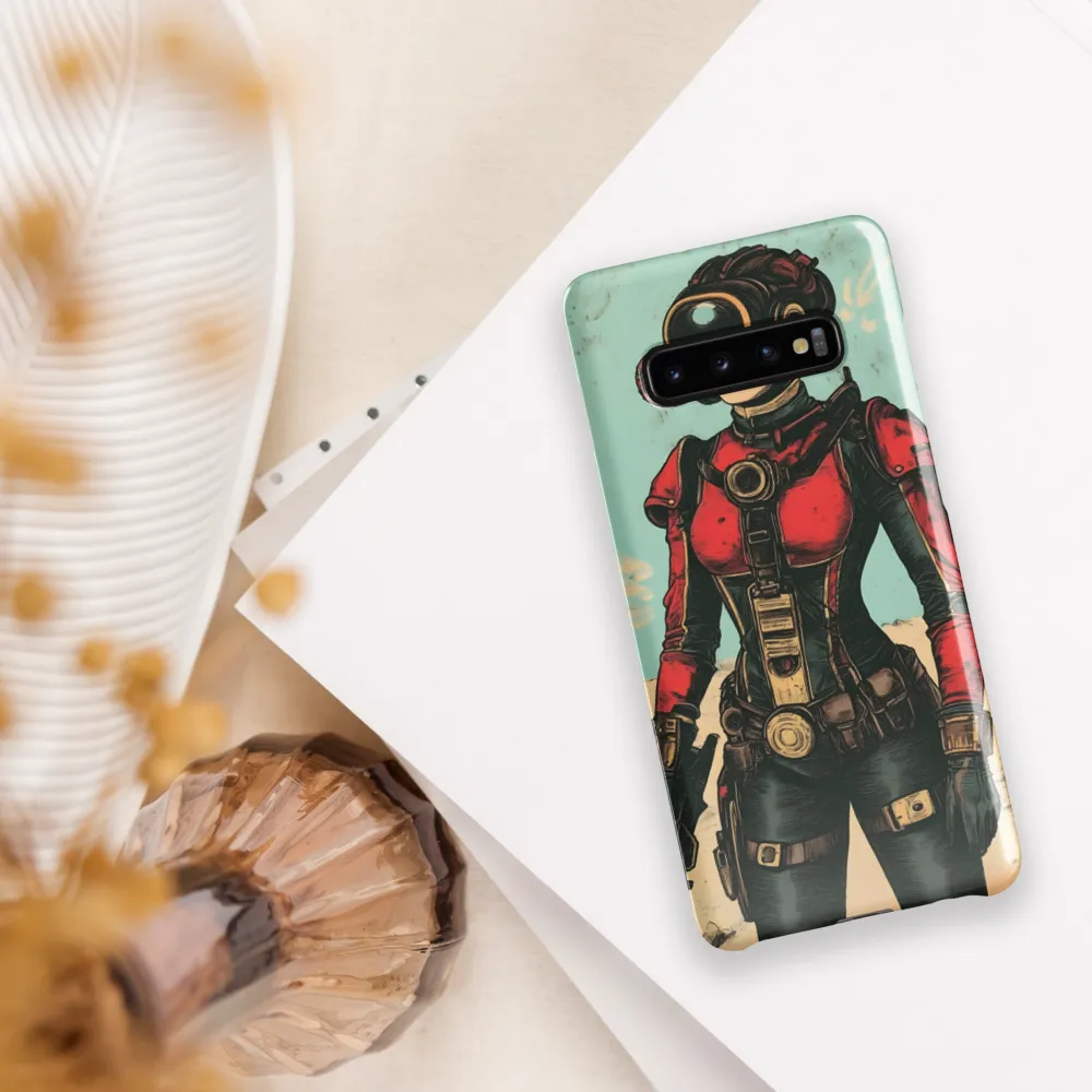 Futuristic Explorer: A Steampunk Adventure | Phone Case |  S10 Plus | Snap Case | Glossy