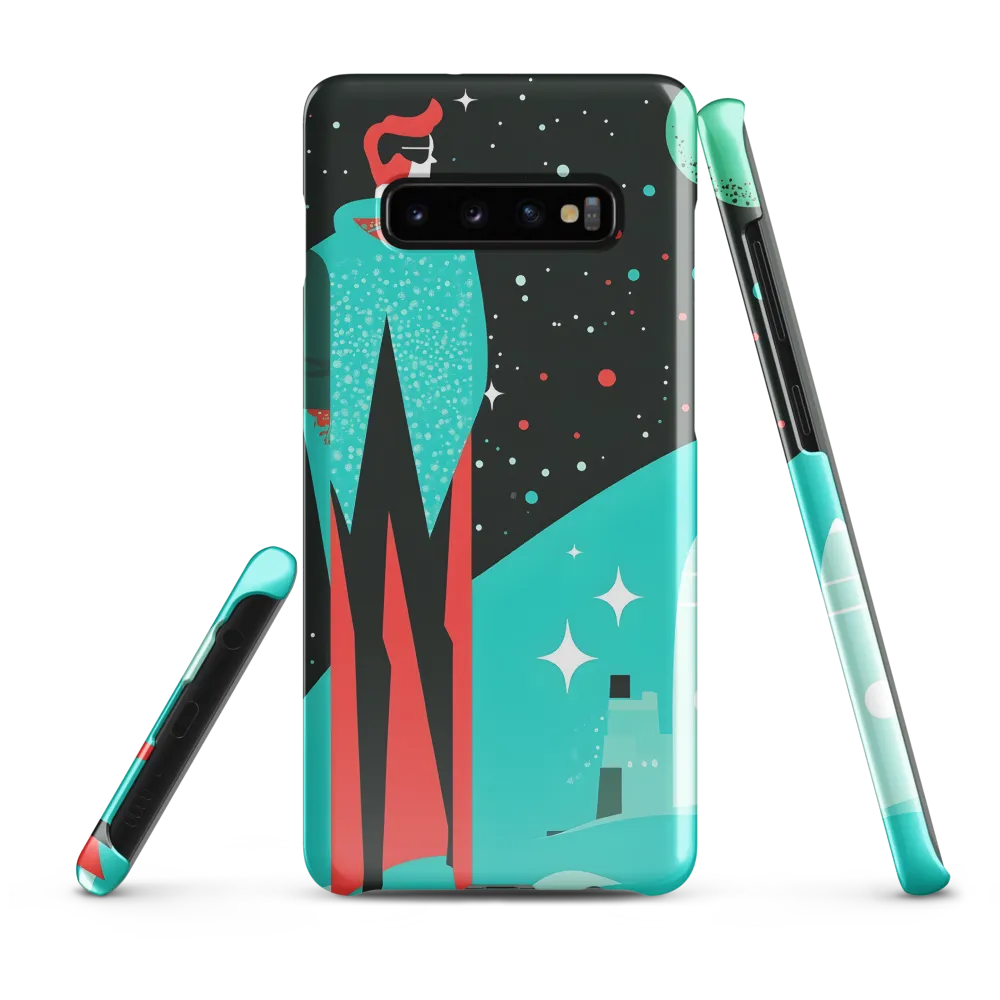 A Cosmic Explorer | Phone Case |  S10 Plus | Snap Case | Glossy