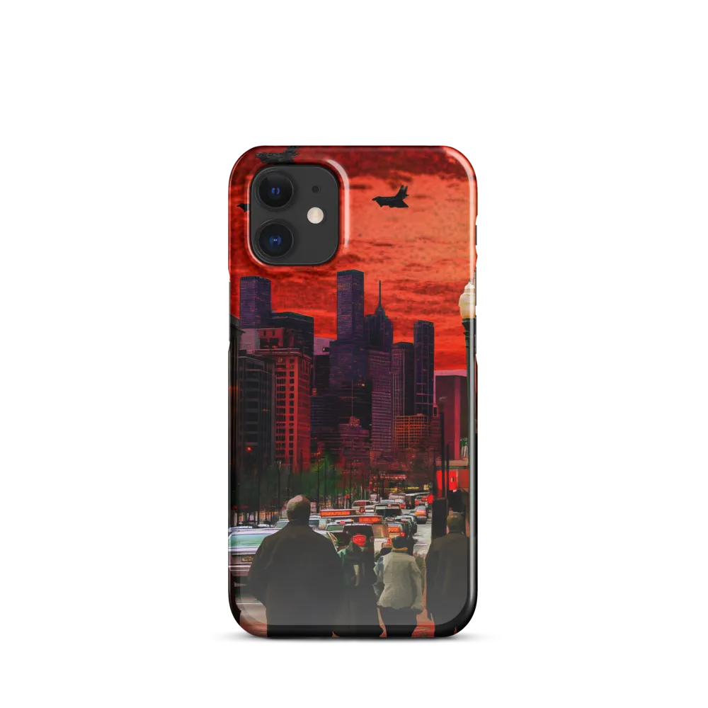 Urban Reverie: Stratospheric Shadows | Phone Case |  12 Mini | Snap Case | Glossy