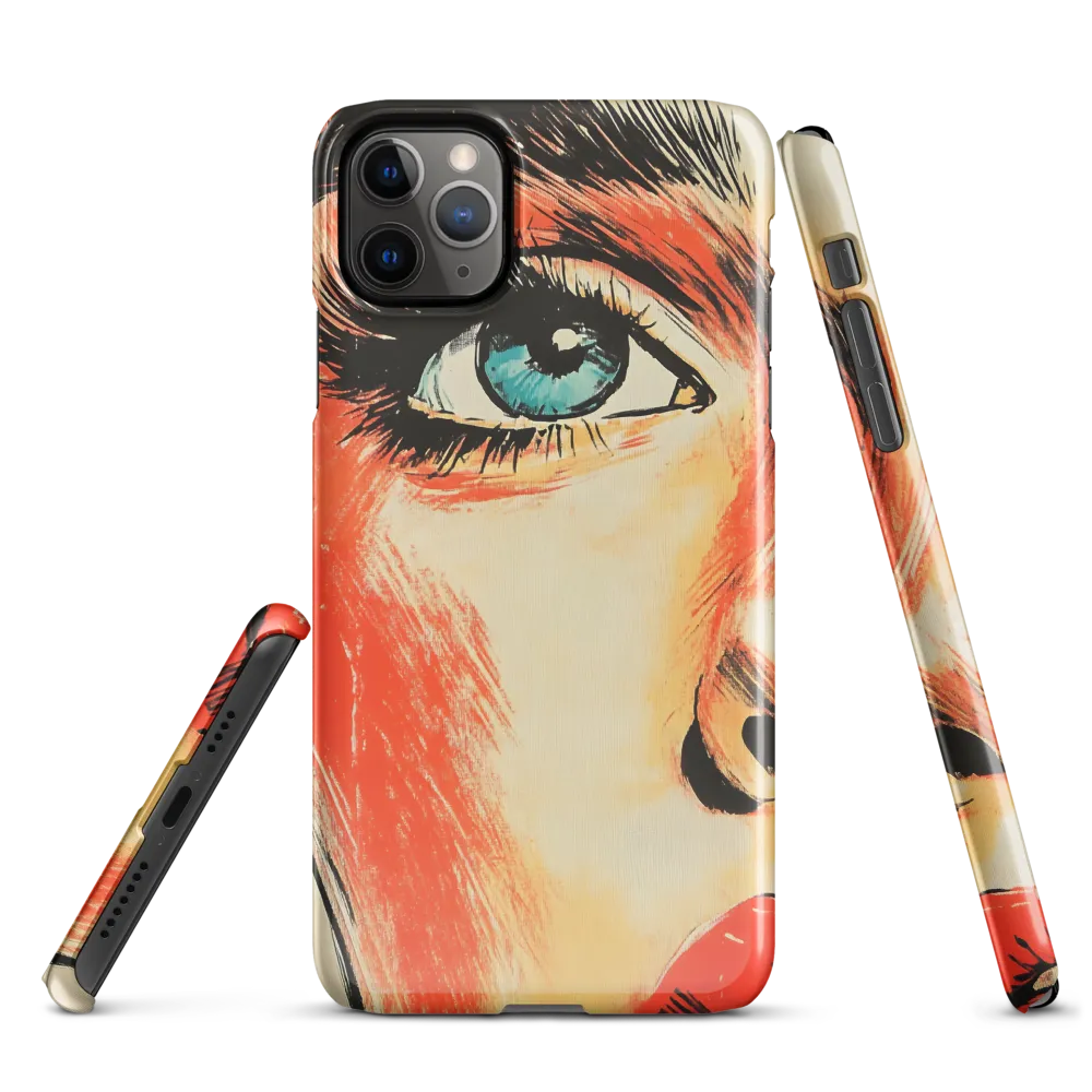 Intense Gaze: A Pop Art Portrait | Phone Case |  11 Pro Max | Snap Case | Glossy