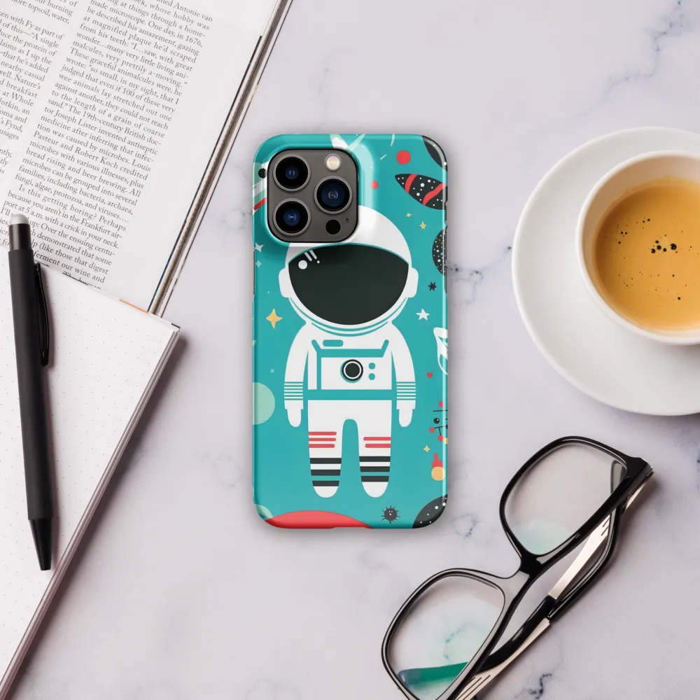 Whimsical Astronaut in Cosmic Wonderland