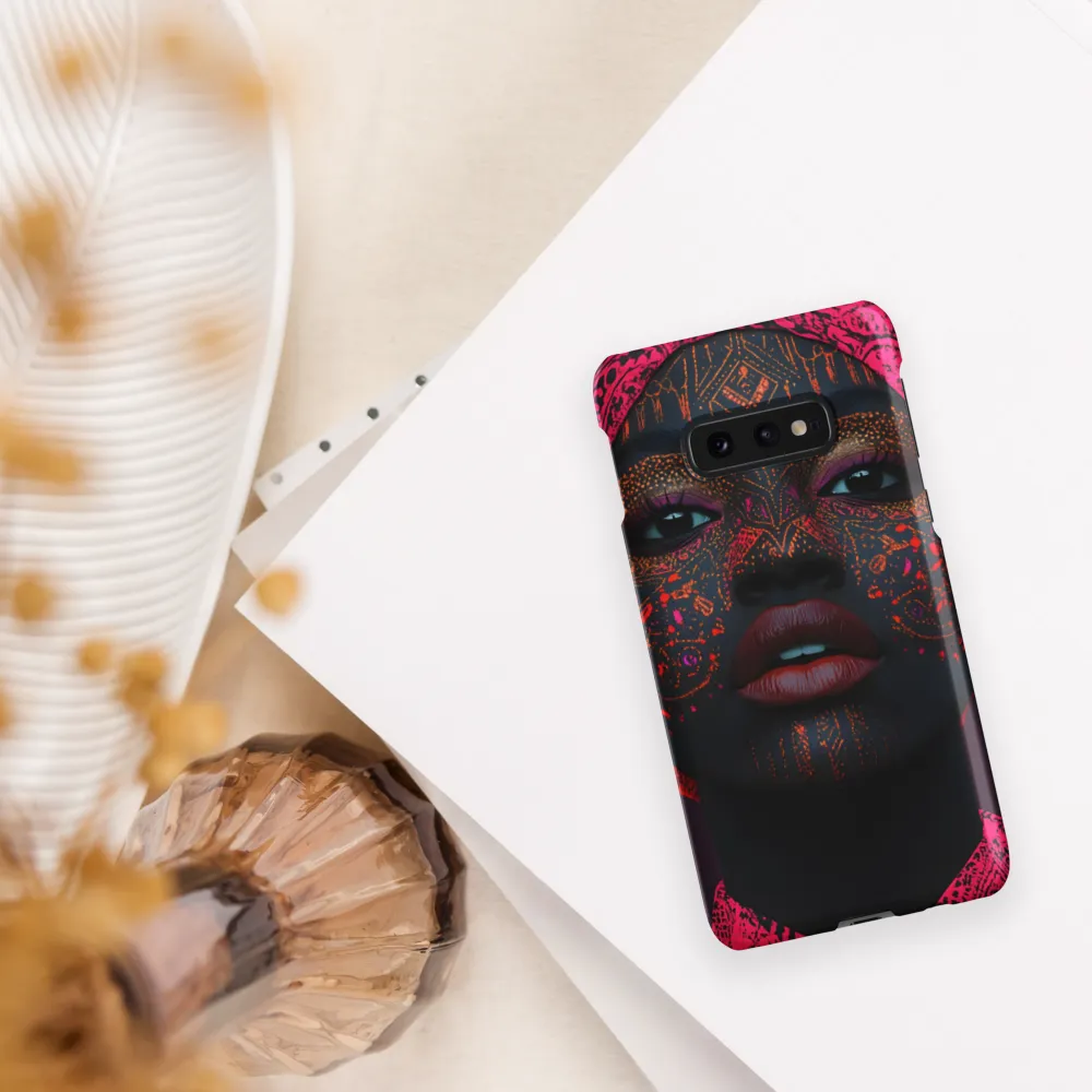 Neon Adornments: A Portrait of Cultural Expression
