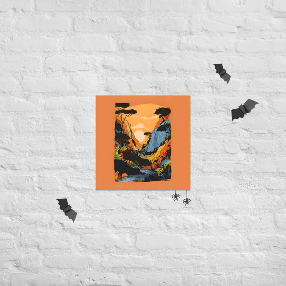 Sunlit Valley 
 Poster | 18″x 18″