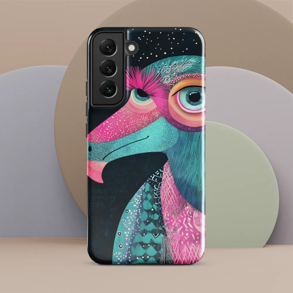 Whimsical Vulture: A Dance of Colors