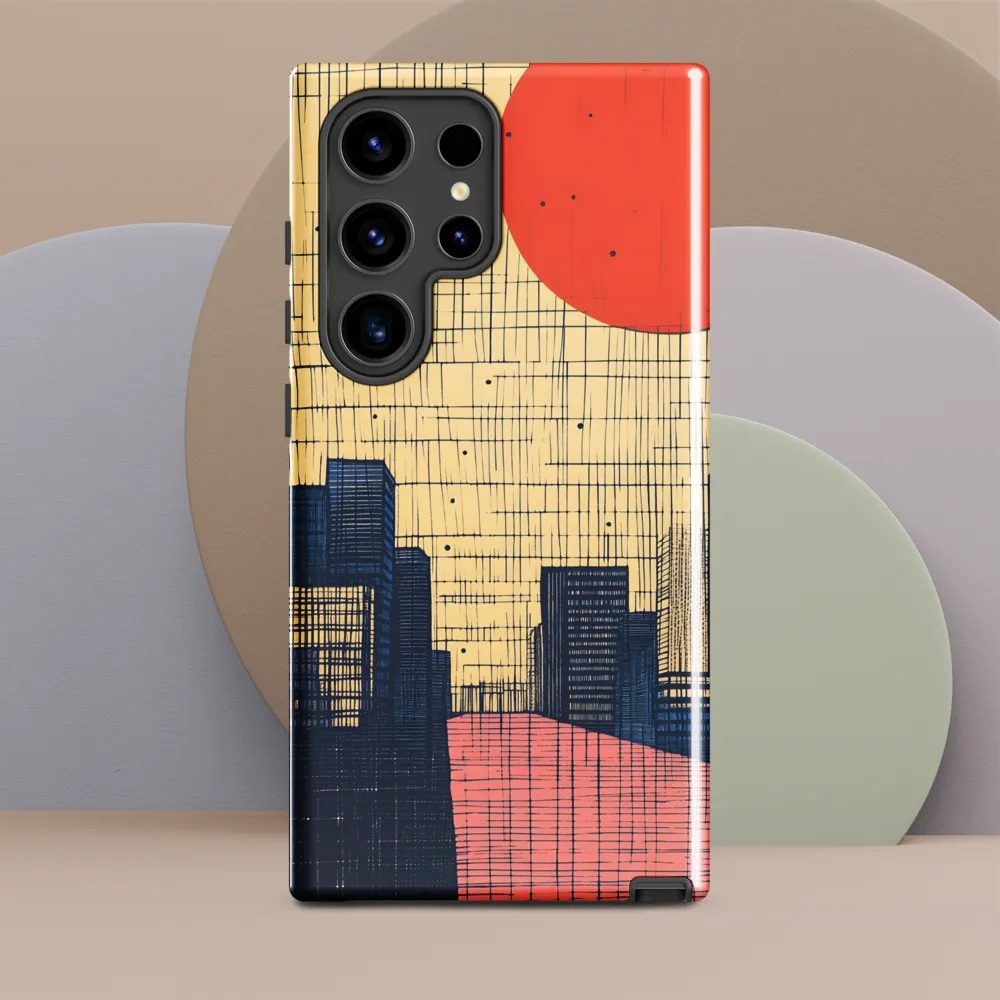 Urban Echoes: A Minimalist Cityscape
