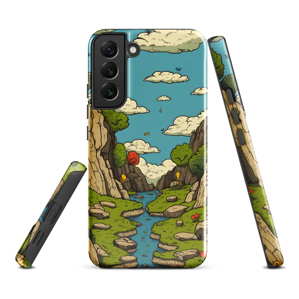 Whimsical Serenity: A Canyon Landscape
