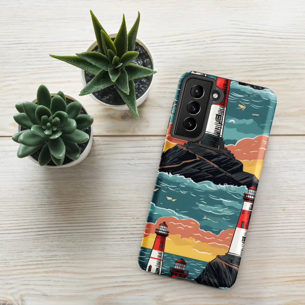 Lighthouses in a Whimsical Ocean