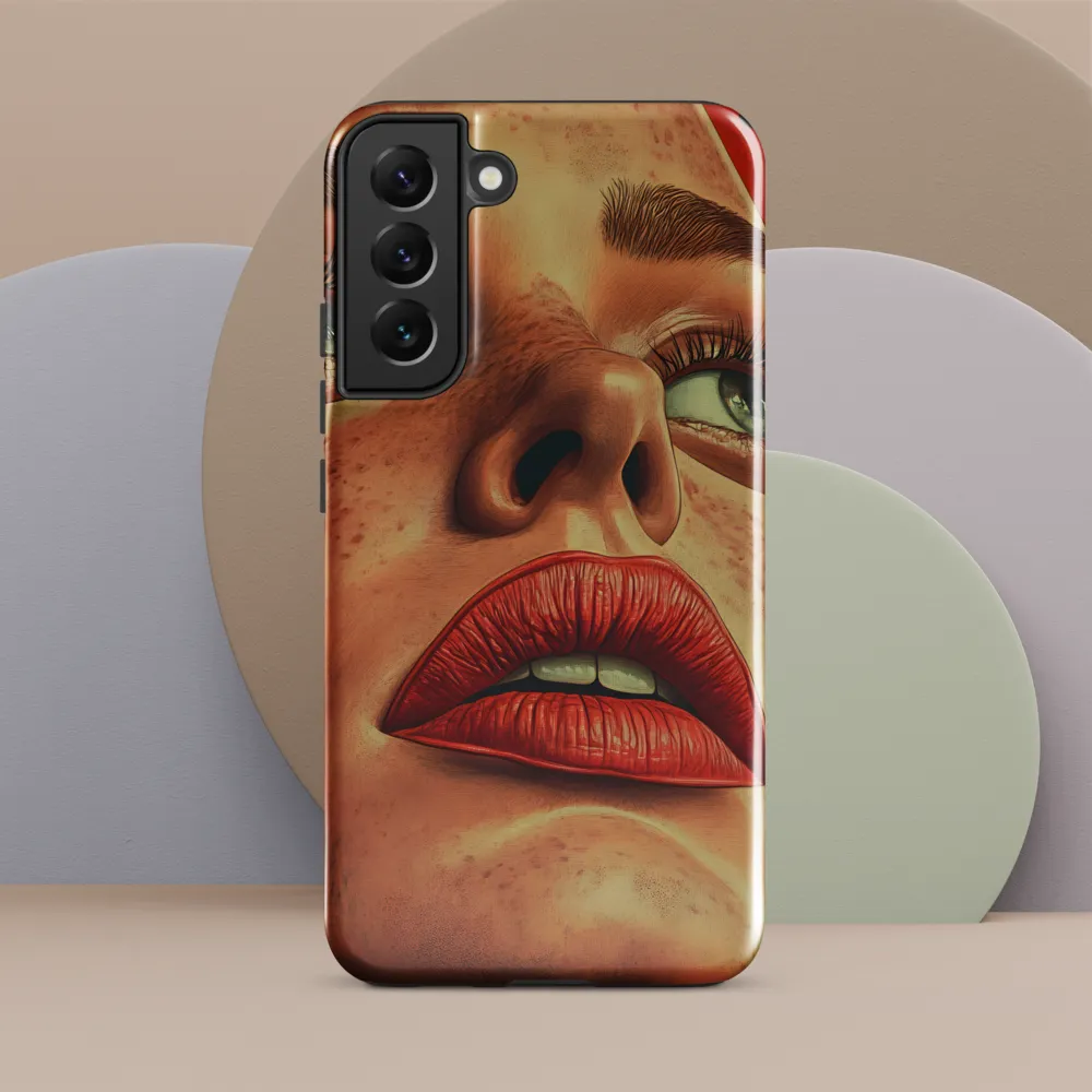 Red Intensity: A Portrait of Elegance