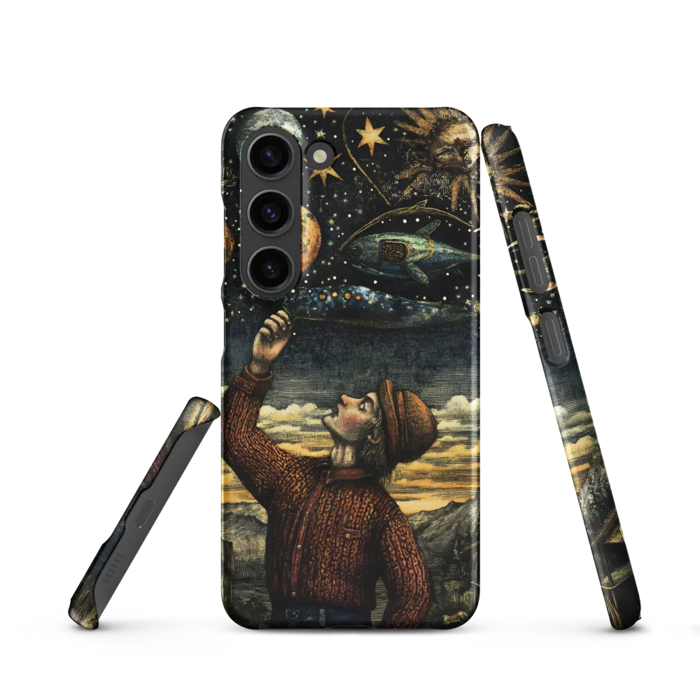 Cosmic Curiosity: A Journey Beyond Earth | Phone Case |  S23 | Snap Case | Matte