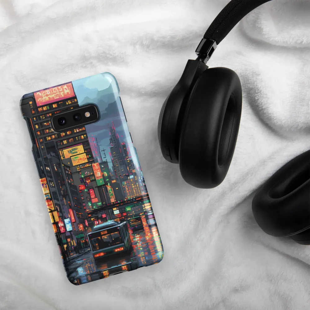 Neon Dreams: A Pixelated Urban Night