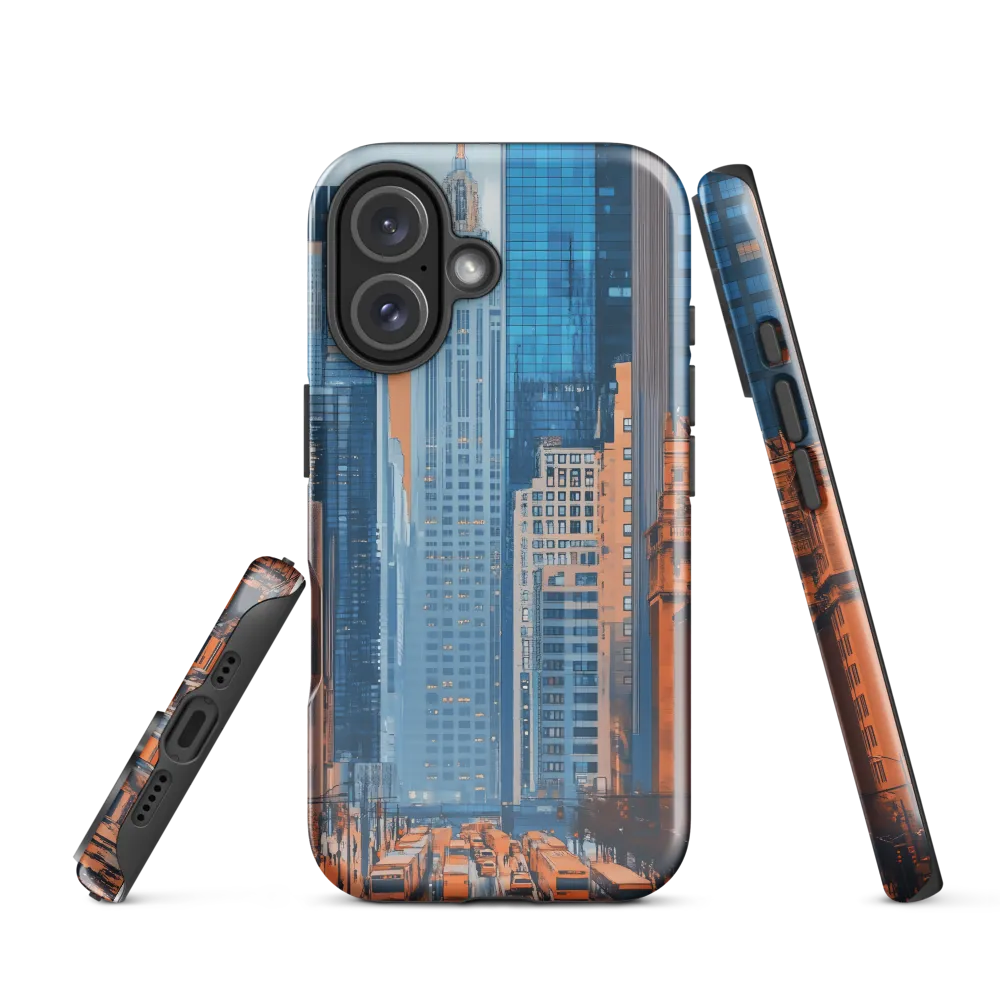 Urban Symphony in Blue and Orange