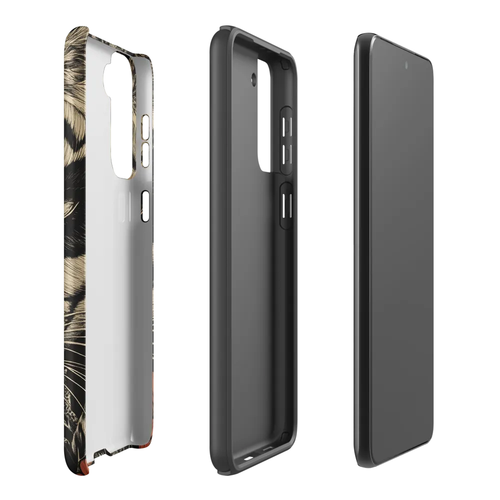 Feline Majesty: The Human-Leopard Connection | Phone Case |  S21 Plus | Tough Case | Matte