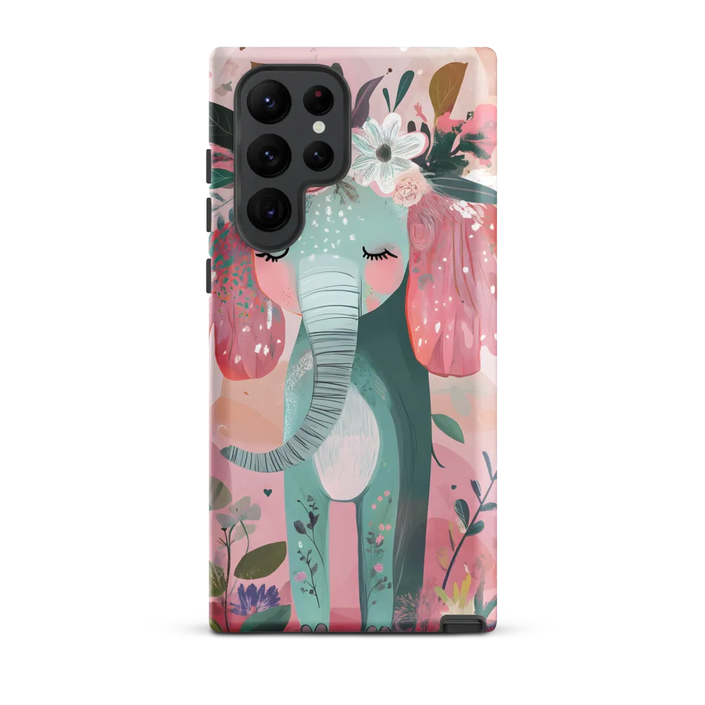 Whimsical Elephant in Bloom