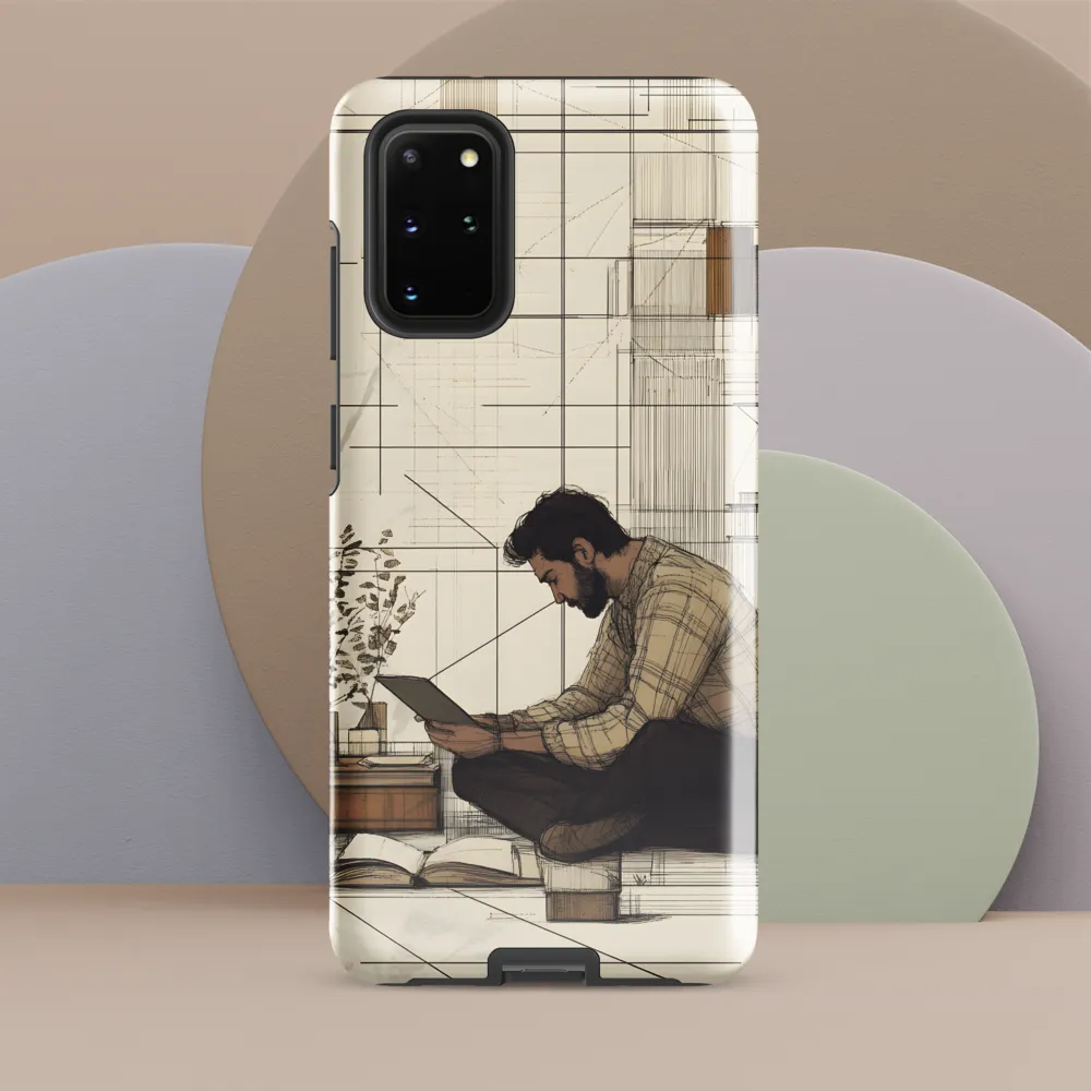 Quiet Reflections in Line | Phone Case |  S20 Plus | Tough Case | Glossy
