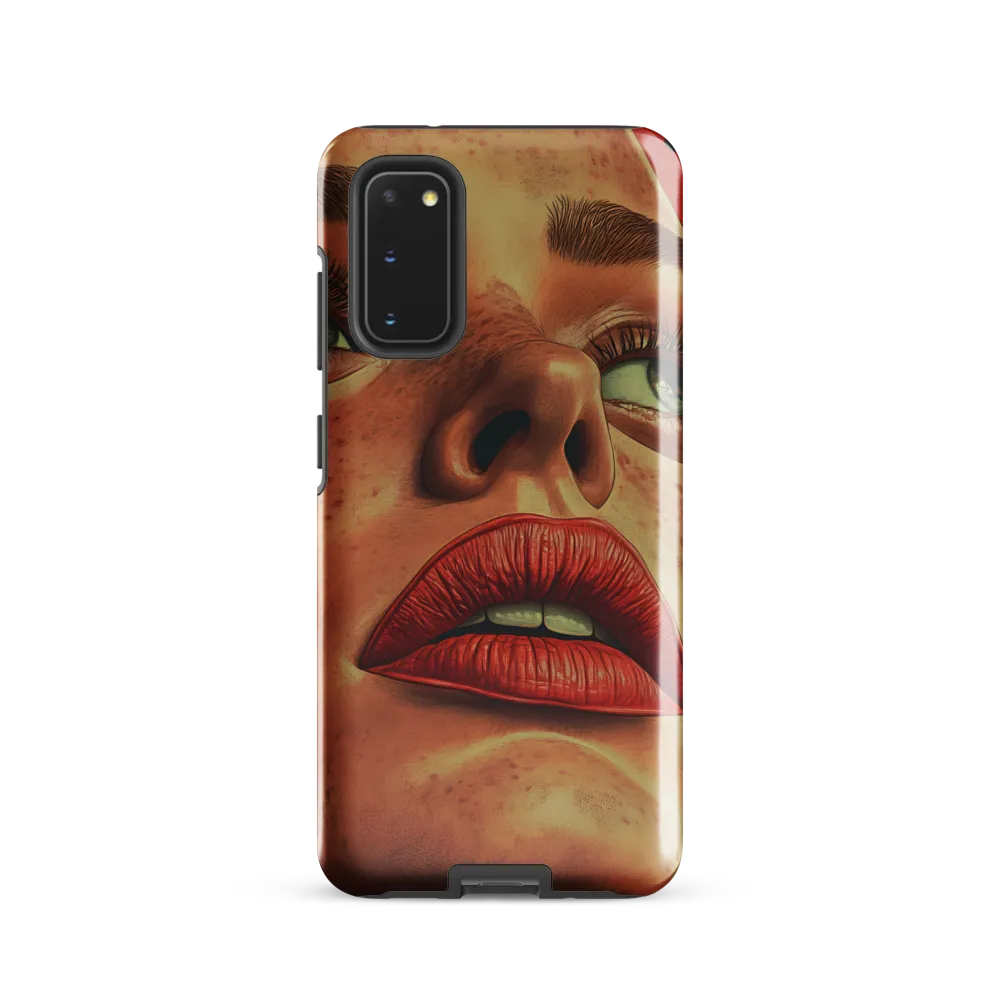 Red Intensity: A Portrait of Elegance