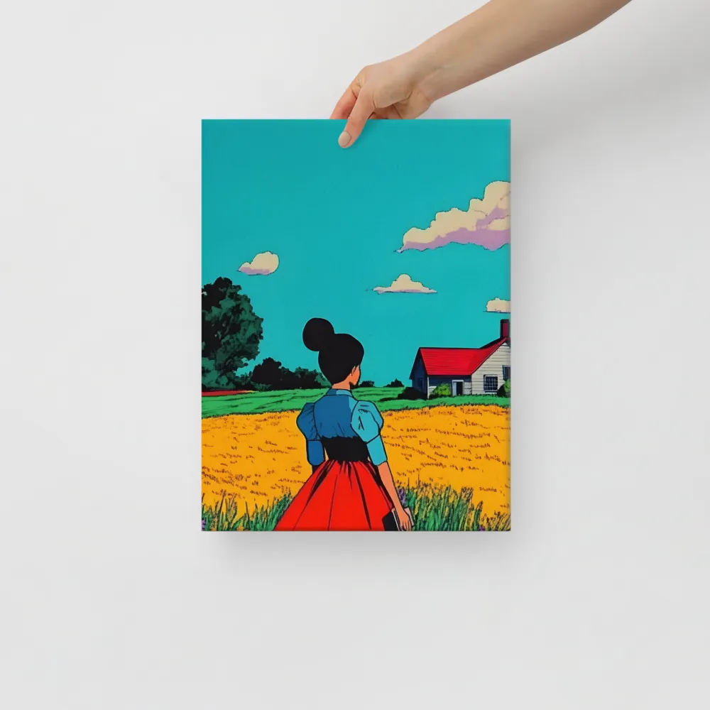 Whispers of a Sunlit Meadow | Canvas | 12″×16″