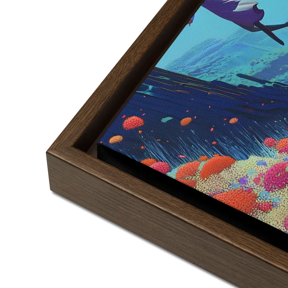 Whispers of Freedom | Canvas with Brown Frame | 12″×16″