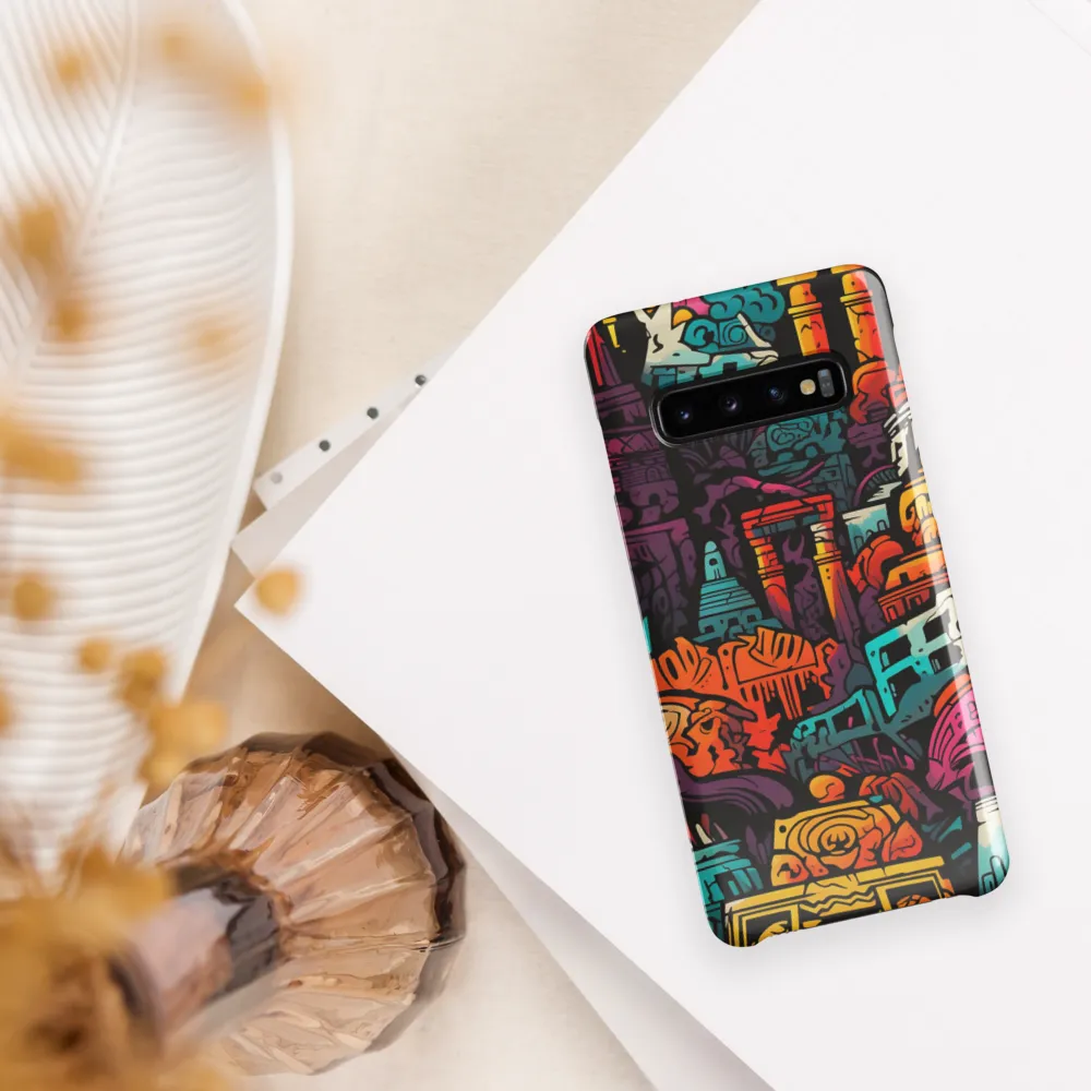 Vibrant Urban Surrealism | Phone Case |  S10 | Snap Case | Glossy