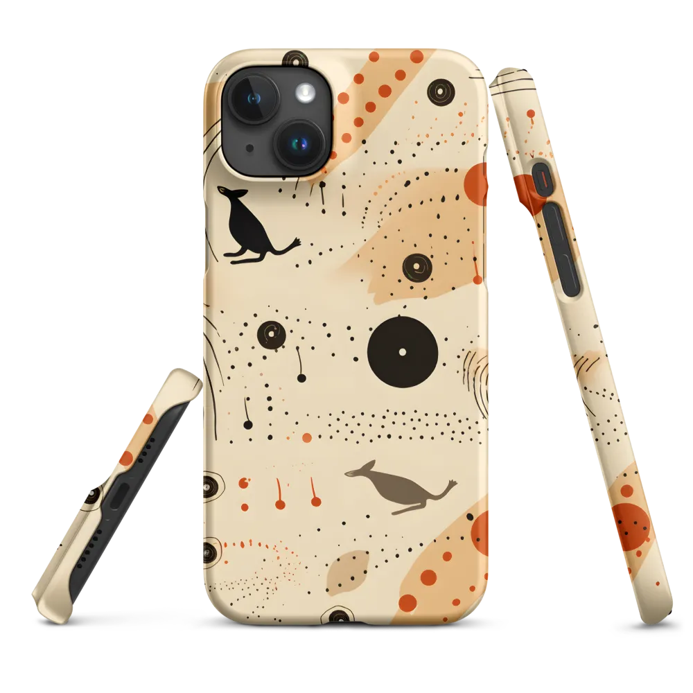 Playful Patterns in Earth Tones | Phone Case |  15 Plus | Snap Case | Matte