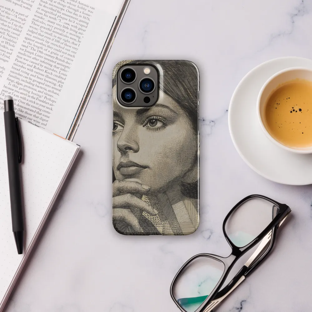 Contemplative Reflection | Phone Case |  13 Pro Max | Snap Case | Glossy